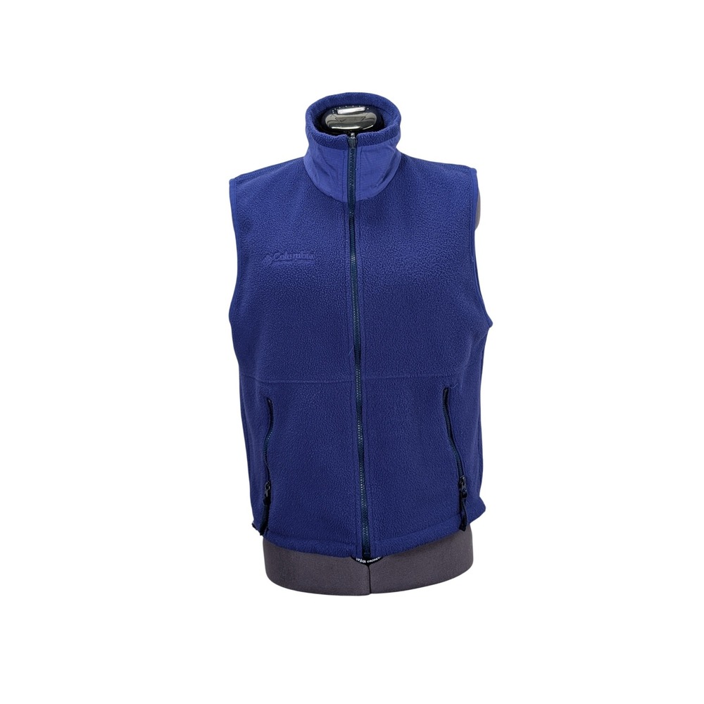 Vintage Columbia Fleece Vest Womens M Purple Royal USA Made Steens Mountain‎
